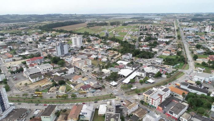 Vista aérea de Morro da Fumaça_Foto Arquivo Comunicação MF
