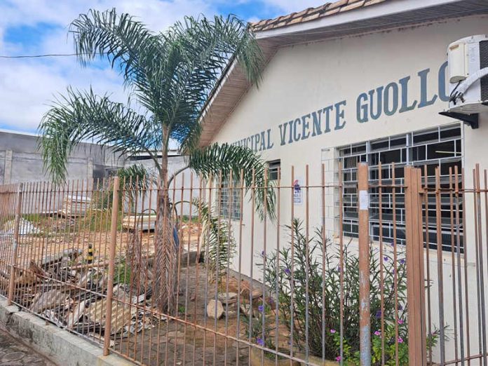 Primeira etapa da construção da nova unidade da Escola Vicente Guollo deve ser concluída em julho_Foto Beatriz Coan (1)