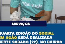 Quarta edição do Social em Ação será realizada neste sábado (22), no bairro Santa Lúcia