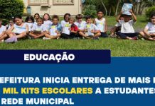 Prefeitura inicia entrega de mais de 2,3 mil kits escolares a estudantes de rede municipal