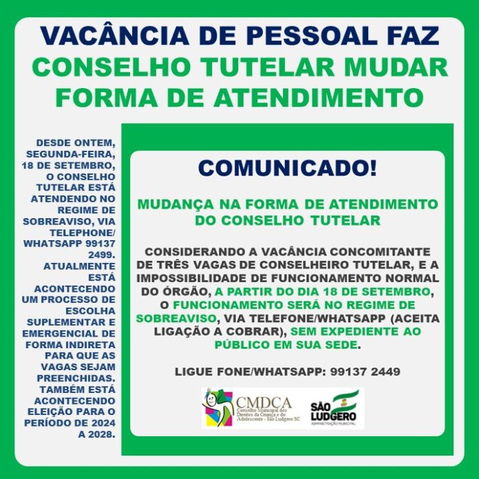 Vacância Conselho