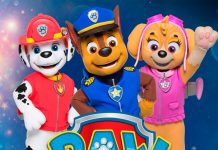 Personagens da Patrulha Canina estarão no Cine Show Tubarão neste Dia das Crianças