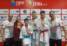 Caratecas de Cocal do Sul conquistam duas medalhas nos Jogos Escolares Brasileiros