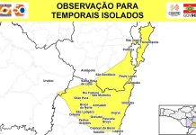 Defesa Civil alerta para temporais e prevê semana de chuvas