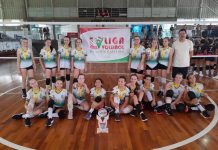 Meninas do Sub 13 de São Ludgero são campeãs da Liga Voleibol Estadual de Santa Catarina