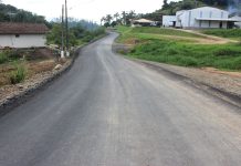 Pavimentação asfáltica é realidade em mais um trecho da Rodovia Florentino Schlickmann (Estrada Geral Três Divisas)