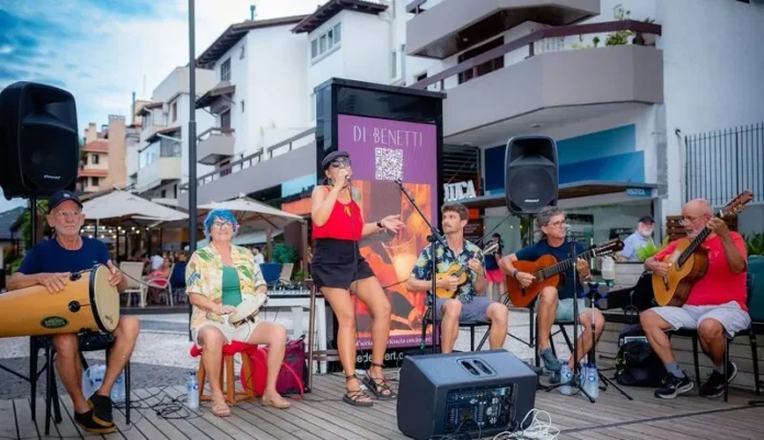 Apresentação musical no Jurerê OPEN
