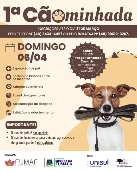 1a Cãominhada de Morro da Fumaça - Fumaf