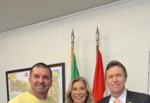 Prefeito Nenem Bardini e Deputado Volnei Weber se Reúnem com a Secretária de Educação de SC