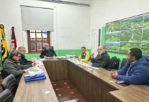 Cocal do Sul recebe visita técnica sobre cuidados na faixa do gasoduto