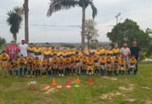 Prefeitura de Treze de Maio inaugura terceira escolinha de futebol no município