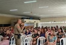 Profissionais da Educação de Urussanga participam de capacitação com a Polícia Militar