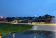 Defesa Civil monitora pontos de alagamento após chuva intensa em Cocal do Sul