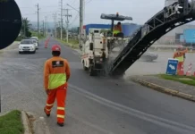Obras na Avenida Kleinubing mudam o trânsito e exigem desvio em Cocal do Sul