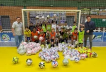 São Ludgero investe mais de R$ 21 mil em novos materiais para escolinhas esportivas