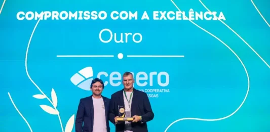 Cegero é homenageada pelo Sescoop/SC pela conquista do Prêmio SomosCoop Excelência em Gestão
