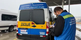 Morro da Fumaça realiza vistoria em veículos do transporte escolar e universitário