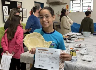 Projeto Criança Cerâmicando forma nova turma e fortalece tradição ceramista em Morro da Fumaça