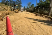 Mais de 1,6 quilômetro de pavimentação avança na Linha Tigre, em Cocal do Sul