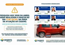 Pesquisa IASC 2026 da Aneel será realizada a partir do dia 11 de julho na área de atuação da Cegero